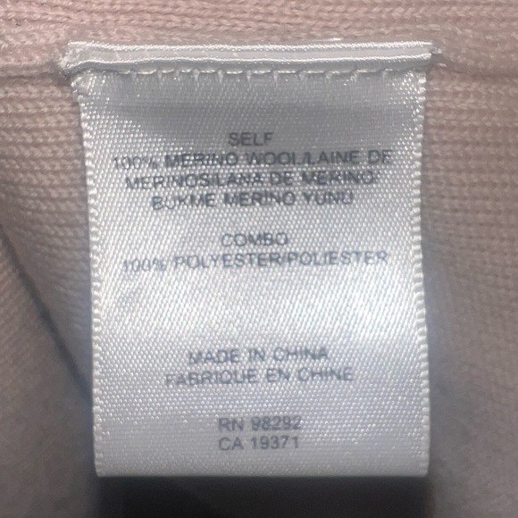 EUC Tibi Merino Wool Bell Sleeve🔔Sweater Blush Pink X- Small Luxury Staple Crew - Picture 7 of 7